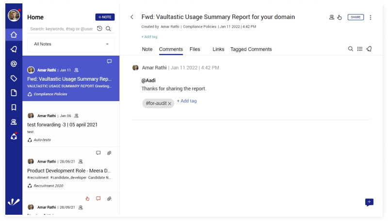 Classify the flagged email to organize the breaching content.